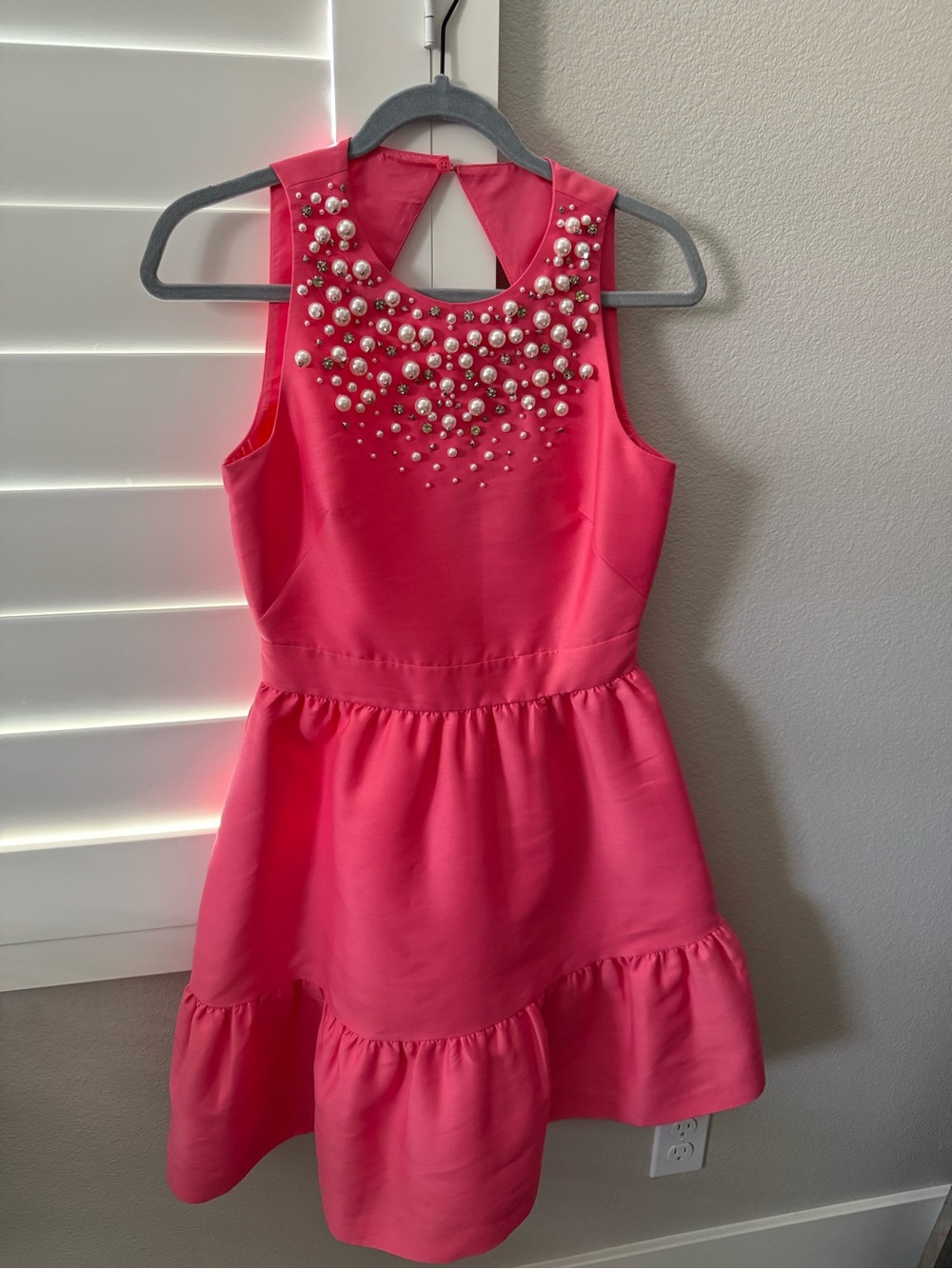 Kate Spade Salmon Pink Embellished Women's Party Dress
